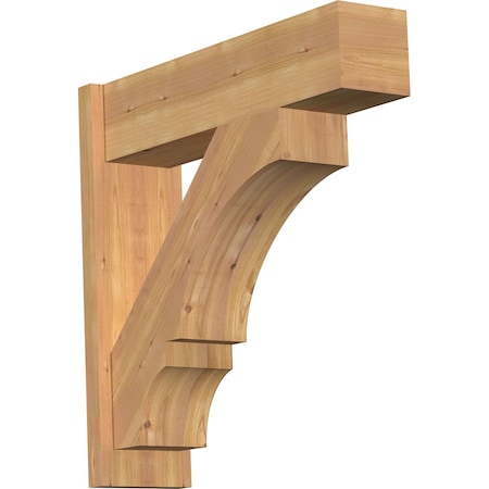 Ekena Millwork Balboa Block Smooth Outlooker, Western Red Cedar, 7 1/2"W x 28"D x 28"H OUT08X28X28BOA05SWR